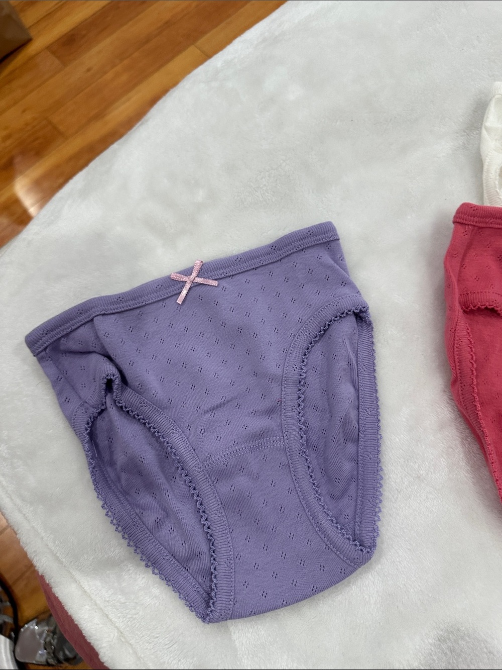 Boden Girls' Cotton Briefs - Purple, Green, Yellow, Pink, Blue, Red, Cream - Picture 3 of 11